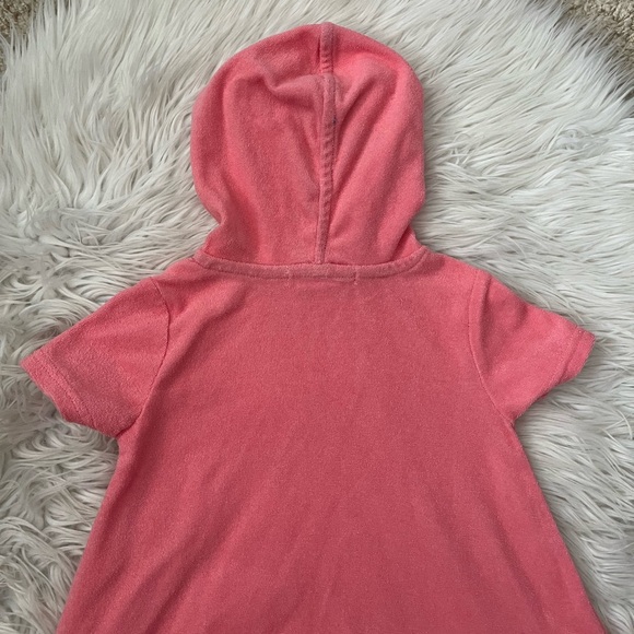 {Tommy Bahama} Hooded Short Sleeve Swim Cover Up in Pink - Baby Girl 18 Months - Picture 6 of 8